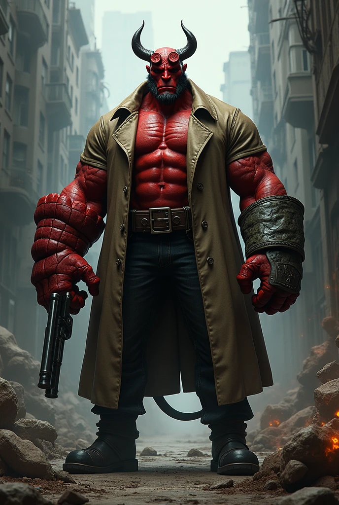 Jack Kesy as Hellboy realistic as movie description