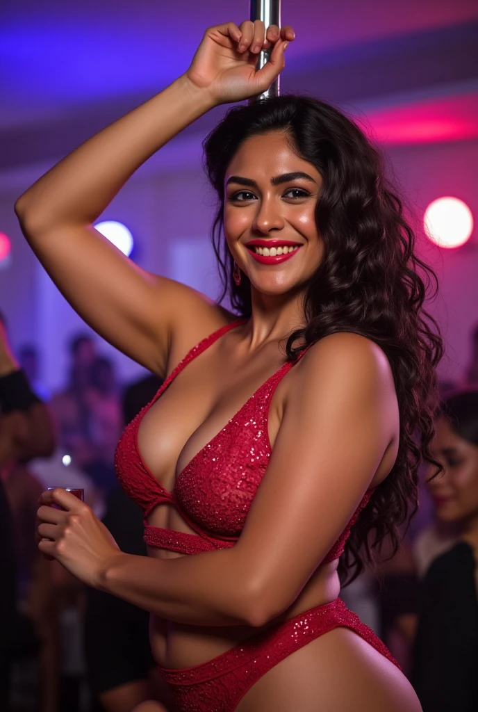 Beautiful woman dancing