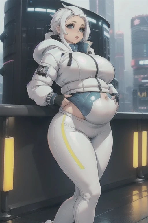 masterpiece, best quality, ultra-detailed, Potrait of beautiful , (chubby) (sexy), (plump), (curvy), (sexy), (nude), ((tomboy)), (anime), (Breasts), (Plump), ((very short hair)), (boyish), (little brat), (naughty), (young), (Short Hair), (pudge face), (cute), (handsome), (nude), (big areola), (Bad body odor), (Elegg), (purple eyes), (belly button), (The eyes are hidden by the bangs), (Sinister), (a little muscular)