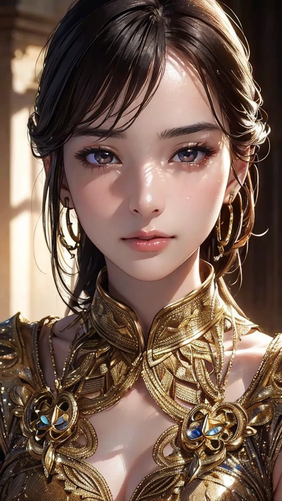 masterpiece, best quality, extremely detailed CG unity 16k quality, oily skin,intricate detail realism hdr,Photorealism, Hyperrealism, ultra realistic, dramatic light, intense shadows, gorgeous view, depth of field, detailed too shiny lips,(one beautiful woman)