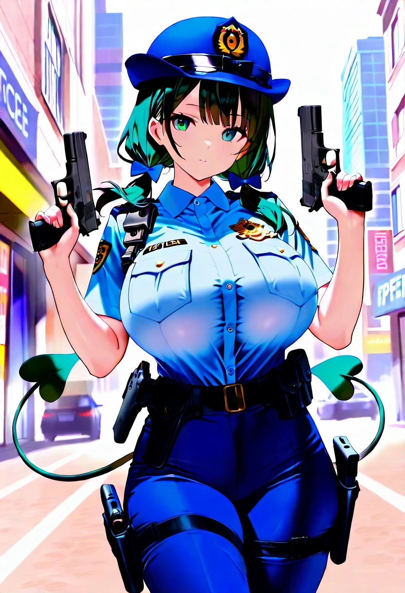 NSFW,masterpiece,Highest quality,High resolution,Very detailed,Sinon\(Sword Art Online\),Police Officer,Female police officer,mini skirt,pantyhose,blush,(Tough-faced man),(Have sex),Insert,Creampie,Night Park,Back of the building,Cleavage