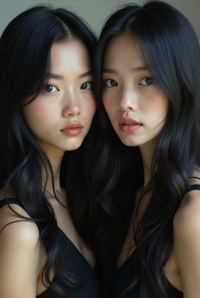 beautiful girl is 25years old wearing white blouse and black jean skirt , hair is wavy long and black, pretty face, "detailed eye ,double eyelid" ,sharp focus, ultra resolution ,photorealistic,full body view,lips color is red,perfect body ,perfect post --auto --s2