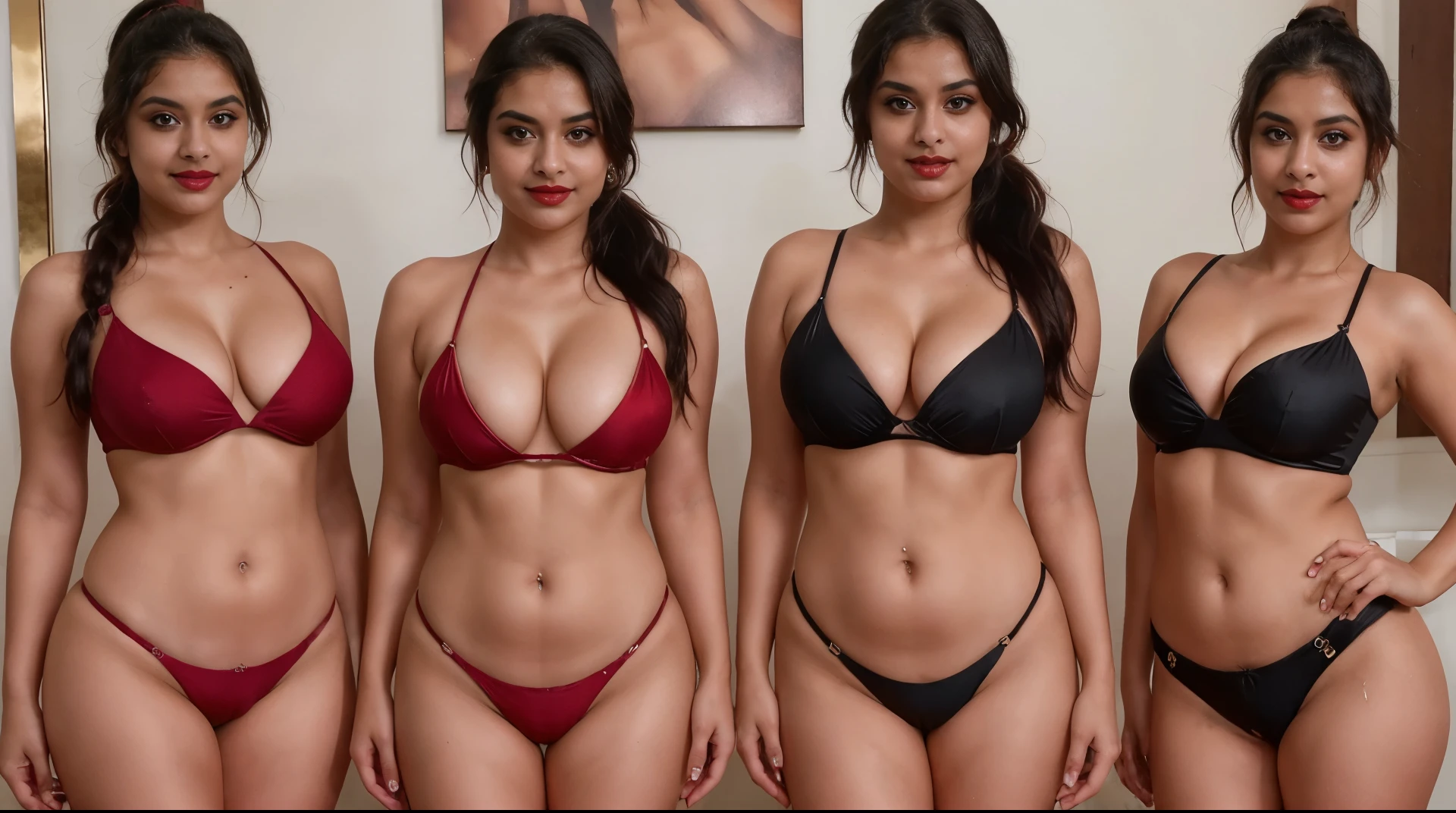 Make a cute beautiful realistic indian fitness influencer age 24 white in skin colour brown hair and 