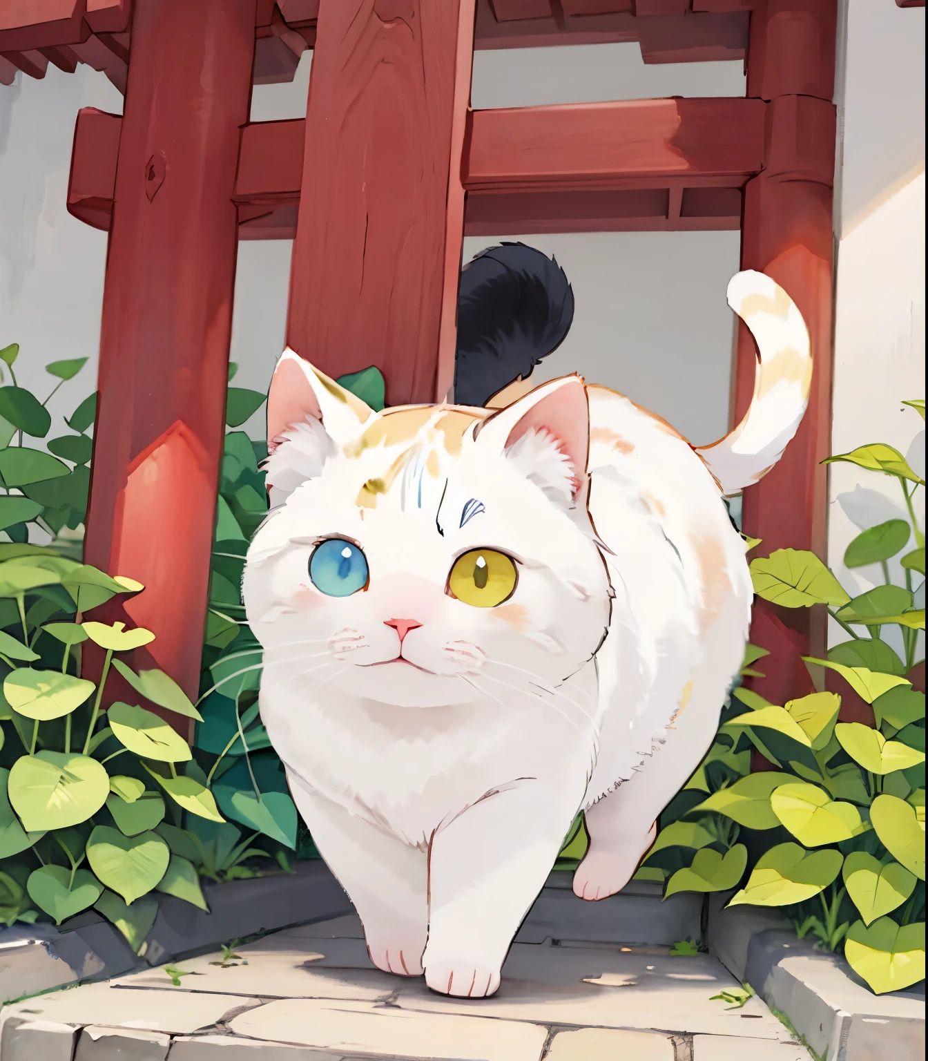 (  masterpieces during breakfast ),( top quality),(  very detailed),(  tamago cloth ),((Line art)),((watercolor)),16k,  wallpaper,三毛猫の  very detailedな絵、Crazy Details  、  very detailed猫、  My house with calico cats prowling around  、Calico Munchkin cat walking on the promenade、Old townscape of Japan、Plants walking along the promenade   、tree々 sunlight 、Another World、The creation of silence、Long Hit、The target is small、