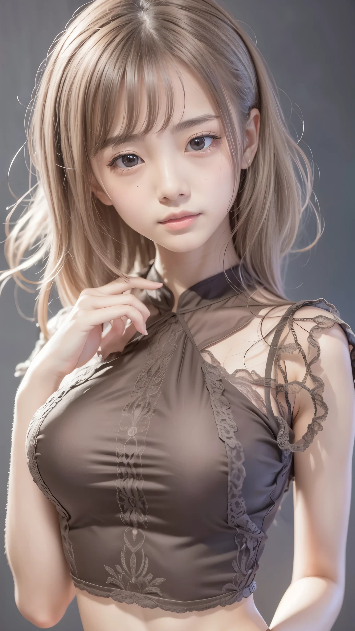 (random cute clothes),(random pose),(Thin type:1.8),(big breasts),(random hairstyle),(Highest image quality,(8k),ultra-realistic,best quality, high quality, high definition, high quality texture,high detail,beautiful detailed,fine detailed,extremely detailed cg,detailed texture,a realistic representation of the face,masterpiece,Sense of presence)