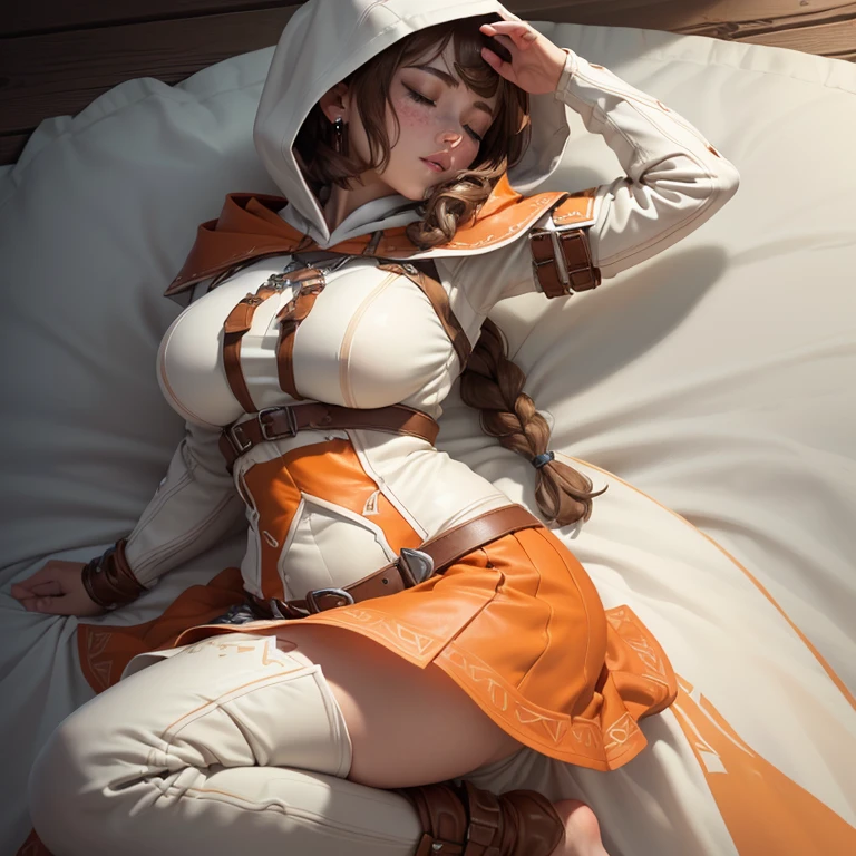 (Character concept image:1.3), a matured woman with long black hair and a white outfit, (at a rock place in a desert:1.2), (standing on illuminated magic circle drawing on the ground:1.2, under starly sky:1.3, sitting Indian-styles:0.0, Yoga posing:0.0, with opening legs and rising knee:0.0, with cross-legged:1.5, rift and open your arms:1.3, in Arabic ancient ruins:1.3), (holding Bible:1.2), Arabic, (Post apocalyptic:0.2), from arknights, artwork in the style of guweiz, bodyesbian, fine details. girls frontline, beautiful anime illustration, from girls frontline, by Yang J, stunning, 28 years old, (milf:1.3), (solo:1.5), (sfw:1.25), (sagging breast, fuge breasts, big tits, thin waist, big ass:1.2), Raised sexy, (dark mahogany medium short hair, updo, hair over one eye, asymmetric hair, Carly hair, low tied braids),(musulman, white Headscarfs, hair bands, head vandage, Turban), (ultra high resolution, 8K RAW photo, photo realistics, thin outline:1.3, clear focus), best qualtiy, cinematic lighting, textile shading, blurry back ground, field depth, bokeh, (Bright pupils, fine detailed beautiful eyes with highlight:1.3, high detailed face), Red lip, fine realistic skins:1.1, looking at viewers:1.3, (dynamic angle:1.3, front view:1.1, tight focus:1.3, from below:1.2), (dynamic posing:1.5, sexy posing:1.2, leaning forward), ((open your mouth:1.3)), (seductive smiling:1.2), centered image, (wearing white long jacket and clothes, wearing white robes:1.3, ((bare breast:1.37)), platinum ornaments, rolling white clothes around waist, dark brown long leather boots:1.3, translucent lace pantyhose), (((correct anatomy:1.5, perfect anatomy:1.37))), ((outdoor:1.2, in a night:1.3)),