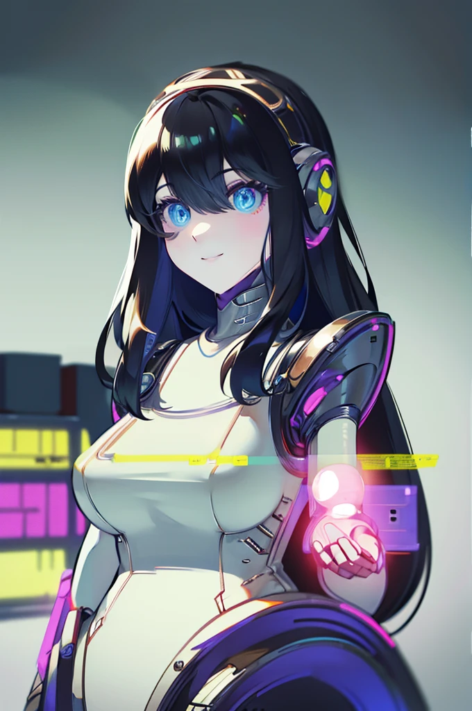 Black Hair Girl,Holding a squid alien,Being inside a spaceship