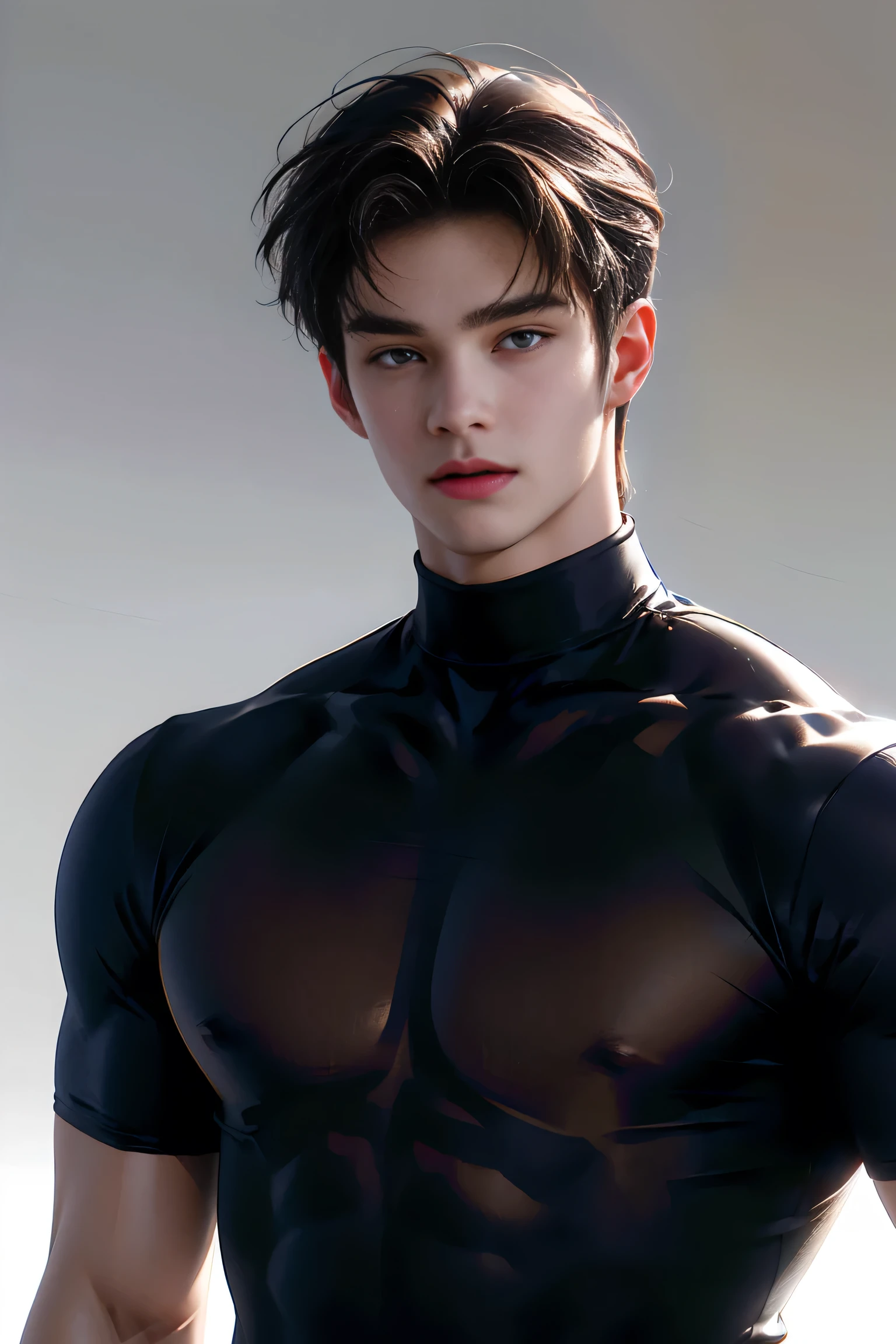 20-year-old boy ,Official ,handsome ,Navy round neck bodysuit ,Police Logo ,Wear a helmet.... ,Wear navy gloves................................. , tight breasts
,Muscle Man , ((The arm muscles are very large..................................)) ,large boobs , Wide shoulders ,open legs ,Hold the bulge firmly with both hands.................................. ,Large long bulge ,Sexually suggestive, (Dynamic Poses:1.1) , Lying on Your Back , (Embossed Focus:1.2) , opened mouth. , nighttime ,prison ,Cage edge, Best qualtiy
, Wide lens ,deep depth of field ,Bokeh background