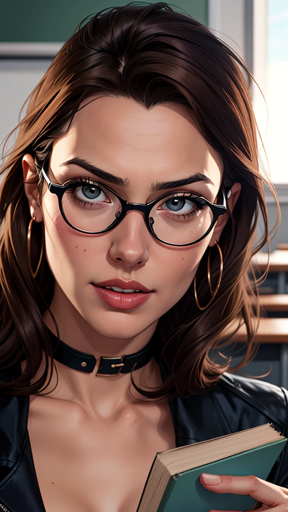 Portrait of {Emma Stone, (with big glasses naked playing video gamer)}, shows all the body, smooth and soft skin, big dreamy eyes, beautiful intricate, symmetrical hair, wide anime eyes, soft lighting, detailed face, by wlop,, conceptual art, digital painting, looking at camera, full body.