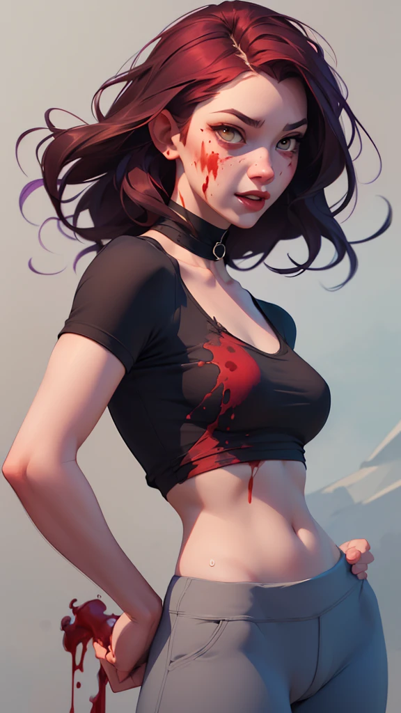 Boadicea, red-haired Viking warrior with Nordic armor and rune tattoos on her body and blooming blue eyes holding an axe, 4k