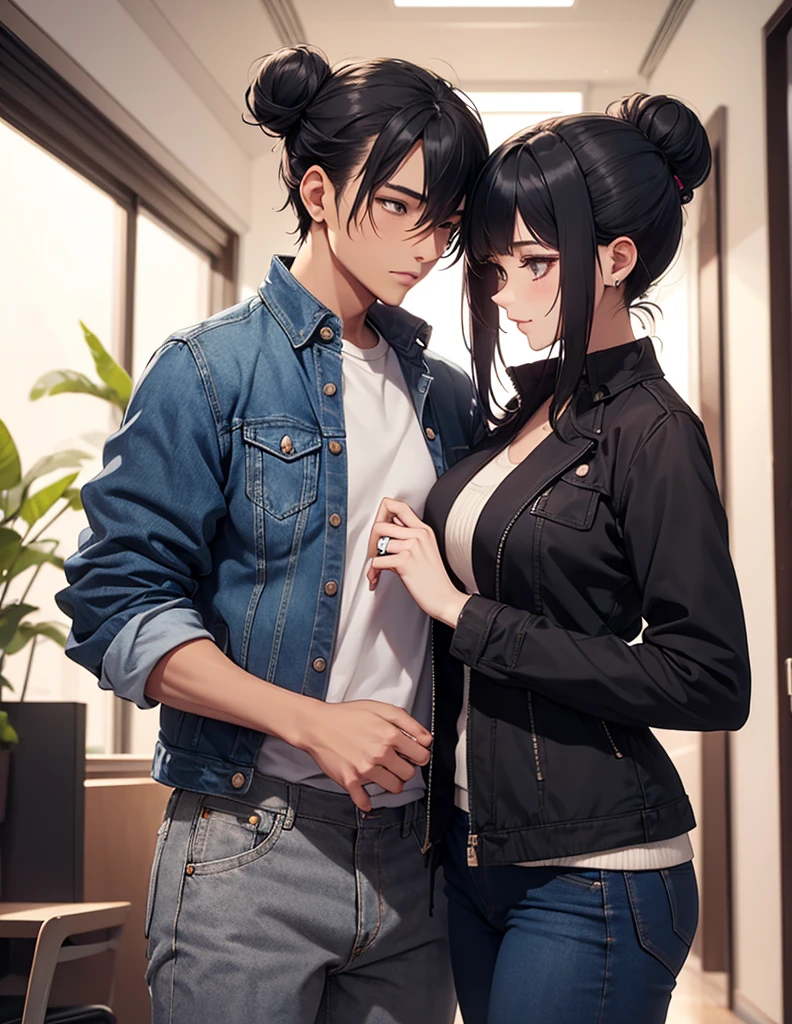 (Highest quality,Very detailed,High resolution:1.2),One adult male,Black Hair,The most beautiful young man in human history,(1 photo from the front),deep black eyes (deep black eyes:1.1),(Elaborate,wonderful) ,The smile when you meet your lover、smile、Smiling with teeth showing、jeans、A plain white T-shirt、Strong Body、manly、Sunburned skin、Shortcuts、Stocky physique、Confident expression、Very short hair、The bangs are swept to the side、Permed hair、Sharp eyes、Are standing、The background is pure white、looking at the camera、whole photo、Angle taken from below