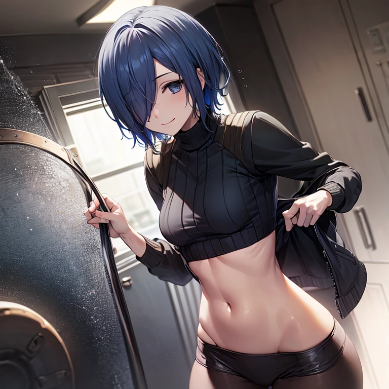 masterpiece, best quality,anime style, 1 girl,(((slender body))), (((small ))),(((hot pants, white tanktop,red tie,glasses))),(((((a gorilla man grabbing the girl))))), ((((restrained, arms behind back)))),((((cum)))(beautiful face), (((short hair))), (((straight hair))), ((((blue hair)))),detailed beautiful skin, (perfect hands, perfect anatomy)