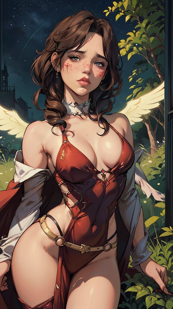 Female style Deborah Ann Woll beautiful breasts symmetrical medium breasts Fiona with war marks Cartoon image of a woman .Ilustra??o estilo desenho animado, estilo de arte dos desenhos animados, estilo de arte dos desenhos animados, digital illustration style, estilo atompunk design de personagens altamente detalhado, arte digital detalhada coragem, Forest Fan Art, Design de personagens de retrato, beautiful digital illustration, retrato de alta qualidade, Arte em quadrinhos, mulher jovem cabelo com transas lindas . Eyelined eyes Medium large bust and wonderful sexy clothes. image expression of sexual desire from waist to head illustration Queen Anne of Arendelle atompunk style Fallout 4 style pose playboy magazine a close-up of a woman sitting with a dragon cartoon of a woman .illustrationDeborah Ann Wolltwo women in black and white clothes standing next to each other, coxas grandes, grosso, pernas grossas, huge legs towering over you, hyperestudante realista, inspirado em Wang Duo, coxas grossas, (SFW) seguro para o trabalho, estudante realista, vestes colantes pretas e brancas!, trends on cgstation, um hiperrealista , Oppai proportions