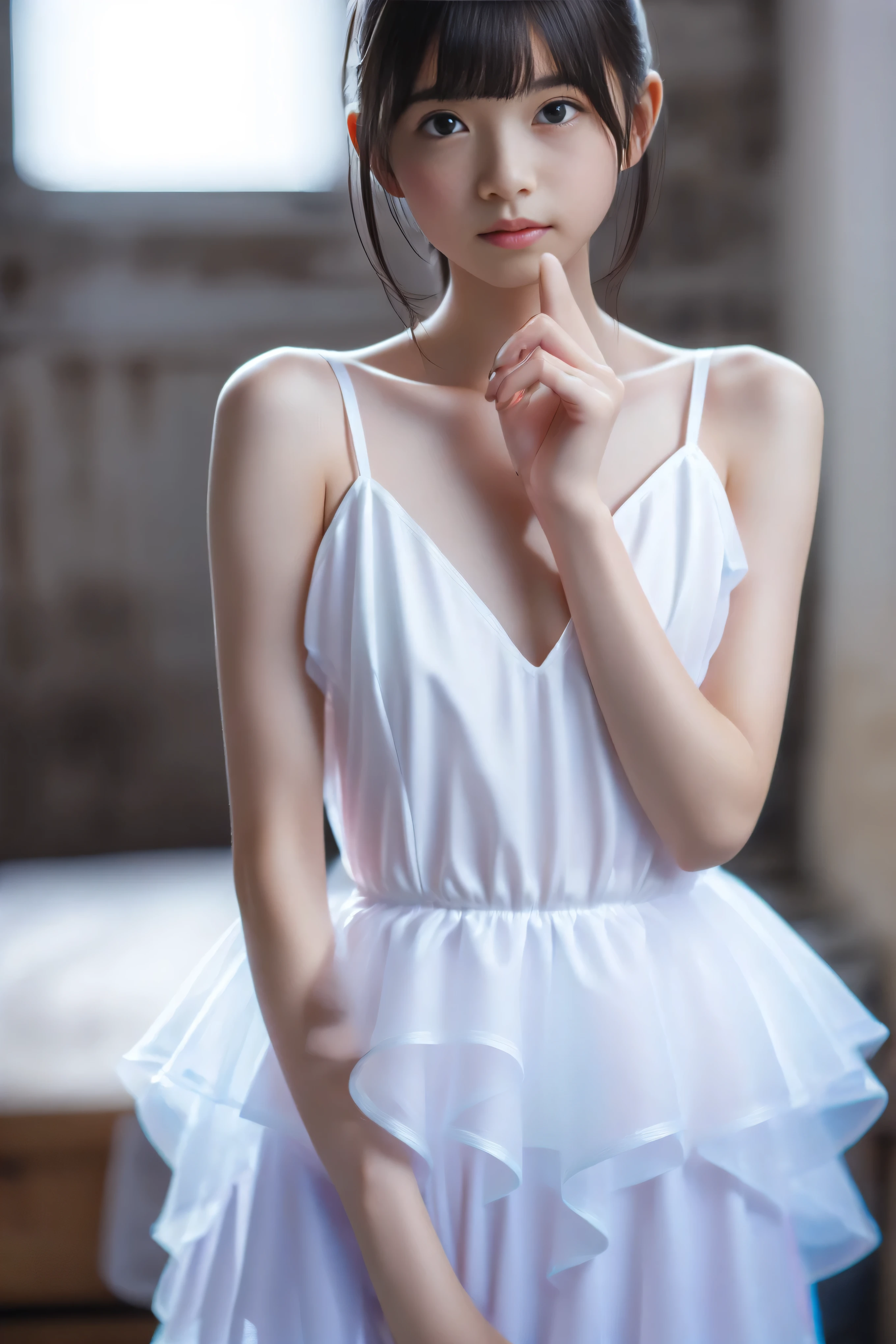 (  masterpiece on penis ,  top quality:1.2), 8k,  Young beautiful girl  , 85mm, Official AR RAW photos , 、(Medium bust:1.4)、Show me your ears、 photoshoot,  cute face, Thighs, xuer hologram laser uniform , transparent ,  sailor suit ,  very high resolution  , ((Closeup photo of :1.4)),  top quality,  masterpiece on penis , Illustration,  realistic , photo- realistic , wonderful,  Details , Very High Definition , Very large , Super Details,  high definition , VERY DETAILS CG UNITY 8K WALLPAPER 、  full body shot , nsfw,  VERY DETAILS CG UNITY 8K WALLPAPER FULL BODY SHOT OF A BEAUTIFUL YOUNG WOMAN ,  side angle,  detailed mechanism ,  upper body on wooden floor,