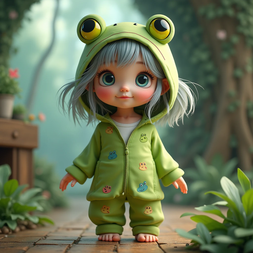 chibbi baby boy in frog suit --auto --s2