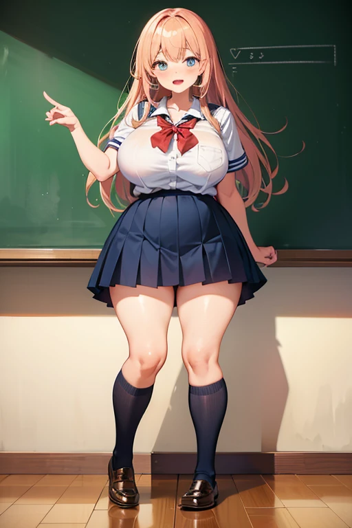masterpiece, best quality,,gigantic breasts,smile,school classroom, sitting,on desk,plaid skirt,galkoschool, huge breast, mature, long skirt, modes, traditional french cloths, wizard