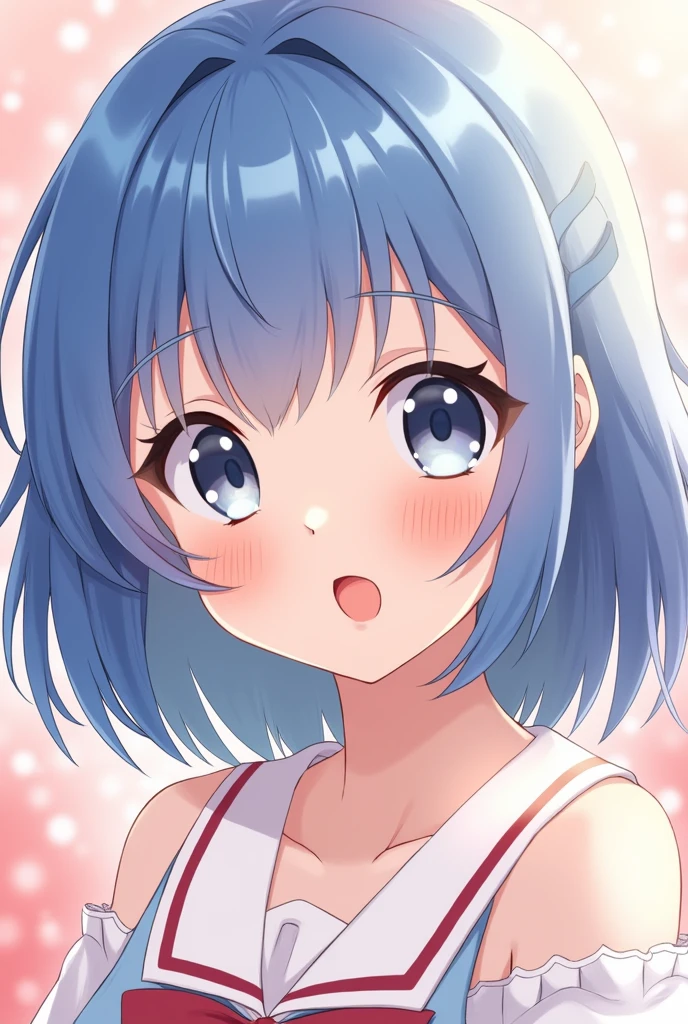 (super fine illustration:1.2),(masterpiece, 8k), (best quality, high quality:1.4), perfect anatomy, hyper detailed, ultra detailed,masterpiece background,beautiful detailed background, v8k wallpaper,perfect design,award-winning art,atmospheric,
BREAK, 1 beautiful girl, (17 years old girl),Solo,(Cute:1.5),(Chibi:0.6),(kawaii:1.5),(:0.5),BREAK,(17 years old girl), 1 beautiful girl,Very detailed,colourfull,highest details,Clear skin,Beautiful skin,Shy,Very detailed,colourfull,highest details,BREAK,Clear skin,Beautiful skin,Shy skin,BREAK,(Heterochromia,blue eyes,Green eyes, Eye Highlights,The first hyperfine stars:1.45),star eye silhouette ,BREAK,(pale blue hair, Medium length:1.4),(side ponytail,A little curly hair,Princess Cut, crossed bangs:1.3),(large breasts,Beautiful breasts(best quality face),(Top quality glowing eyes),(The best smile,:D:1.45),
BREAK white ribbon,((white shirt)),((gym navy blue clothes)),white sox,standing,whole body,High five,school classroom,
BREAK,wakame,wakame,wakame,(from below,cowboy shot:1.5) , hanging breasts, nose blush, heavy breathing, steam, ((:o):1.2)
BREAK,(Blurry background:1.3),(absurderes, hight resolution, Super Detail Art),cel shading,Clear Color, Lonely optical effect, Beautiful pictures, Bright glow, mystic atmosphere,(Close-up of girl:0.8), Mystical light particle effect,manga influence, clean line drawings