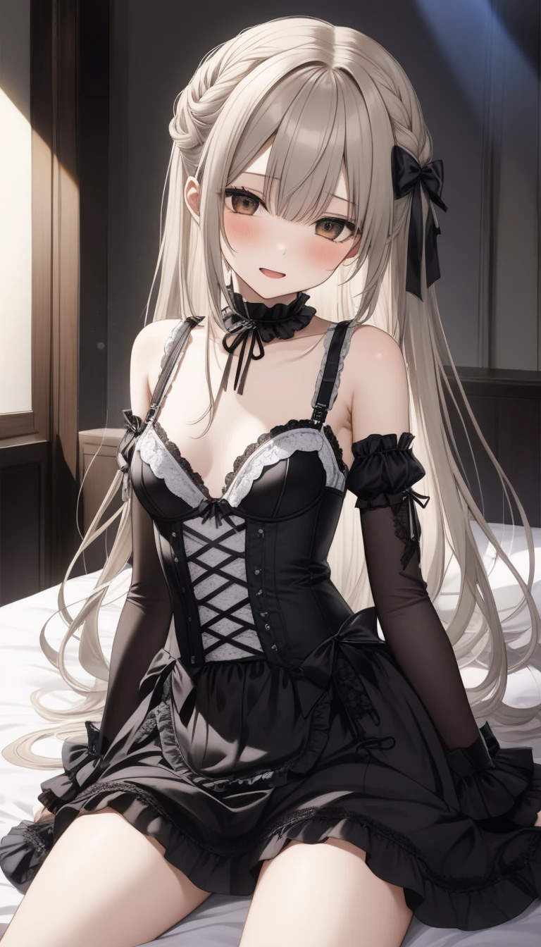 Mine system、Gothic Lolita、Young、cute、girl、Naughty、panties、mini skirt、Colored Shirt、bracelet、Earrings、makeup、Ring Eye、nail、bra、Flat Chest、8-year-old、