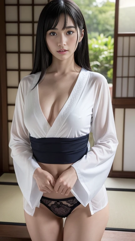 (((32k,high detal,high-detail、masterpiece,Attention to detail,full body Esbian,Lori,独奏))),Raw photo & realistic atmosphere,beautiful dark blue eyes,Detailed mouth,Glossy lips,Detailed eyebrows,Eyes drawn in detail with soft white skin that shines in every detail、Very beautiful eyes with azure eyes,Detailed lips、Very beautiful face,Very well-formed face、Lifelike face,shiny beautiful lips,Beautiful eyebrows,Infinite reality,Japan High School Uniform Best Design, Realistic Young Gravure Idol,Very cute beautiful girl samurai , Young Sensual Gravure Idol, Young Gravure Idol, Beautiful and cute from the Edo period17-year-old killer,the whole body is wet,dripped out,with a flushed face,Tremendously beautiful17-year-old girl,The body is dripping wet,Sheer clothing,short-cut,Brown shiny hair,Hair is wet,Dripping water,dripping,(bare-legged,,Wet and see-through,Samurai attire,samurais,Beautiful kind eyes,Looking at the camera:1.5),(youthfulness,Sharp eyes,Serious beautiful look,well-shaped breasts,,Immature body,Japan no Tsuji slash,Japan killers of the Edo period,Edo period cut-off:1.6)