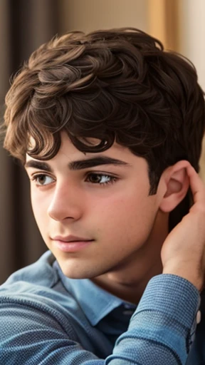 a young wizard Jew. focus on face.
