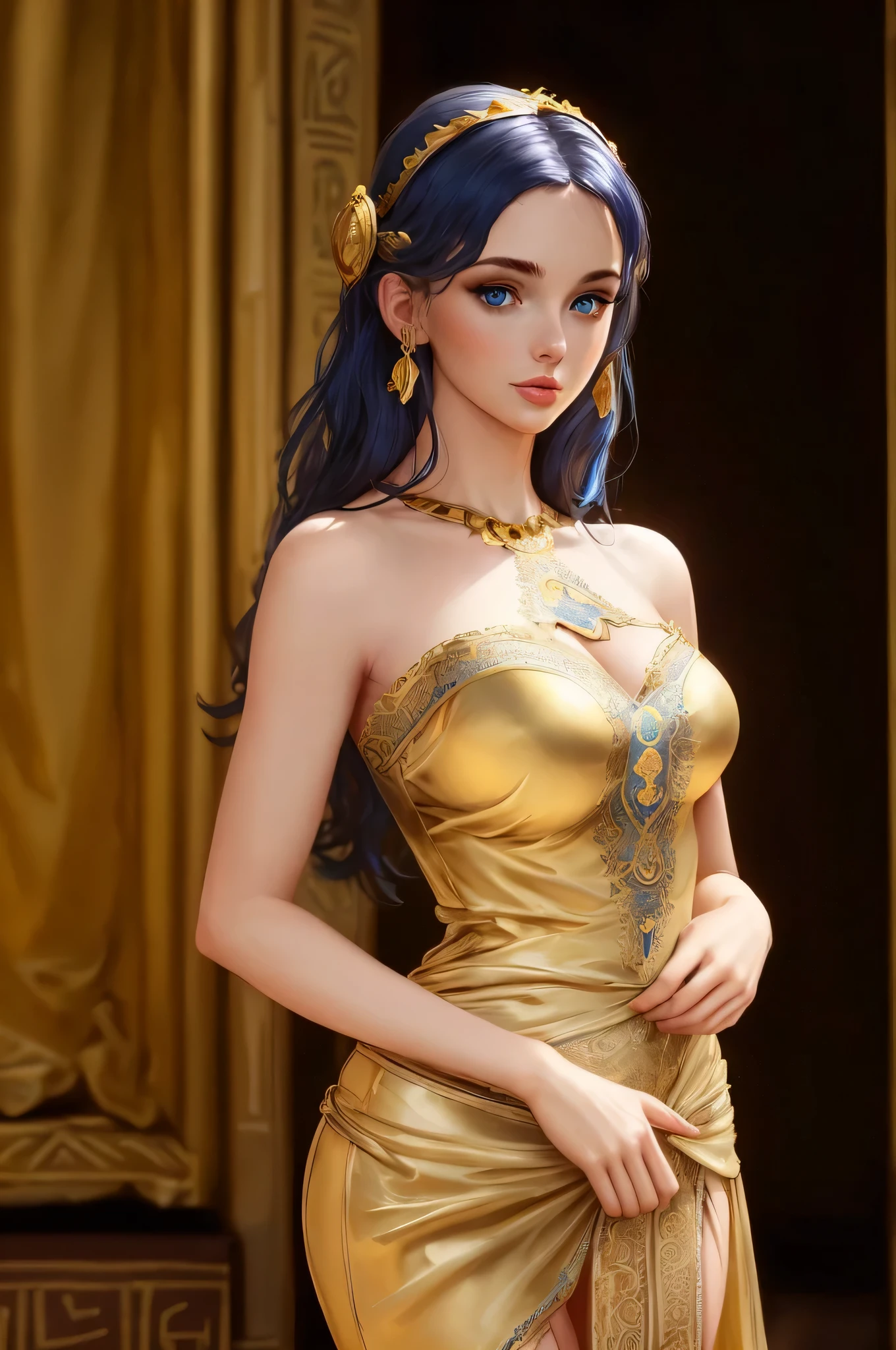 (An unrivaled masterpiece, side light, delicate and beautiful eyes: 1.2), ultra-practical 8k CG, perfect work of art, Upper part of the body, shiny hair, bright Eyes, shiny skin, practical, 3d way, lower breasts, huge breasts, perfect female body, mature woman, , sauce belt, Looking at the audience, cord, cord trim, tempting pose, pose sexy, tempting, prestige, gorgeous, Luxurious, jewelry, joya, the Kane, the payment, diamante, flash, Blue Joya, Red Joya, esmeralda, perla, amber, Obsidian,