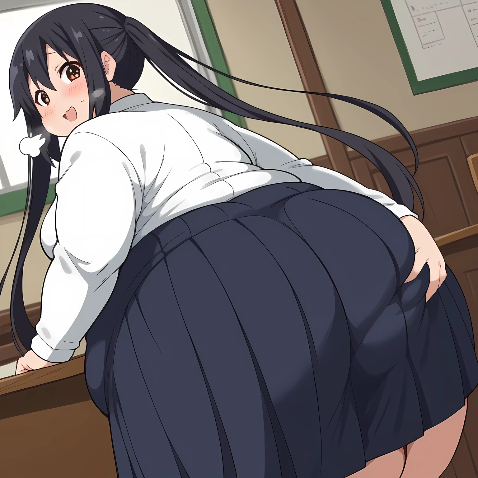 bigお尻、Sweaty ass、One Woman、One Man、Many people々々、beauty、high school girl、Pigtails、Condescending face、Large number of guests、School、classroom、Sailor suit、Short pleated skirt、、Looking down at the viewer, Long Hair, Highest quality, Focus on the thighs, smile,panties、Plump thighs、big Ass、big  、 Black Hair,My thighs are steaming between my legs 、Sweaty Pantyhose、パンストの下のpanties、Angle from directly below、Entice guests、Spread your legs、Acme convulsions、Obscene sound effects、Naughty sound effects、男は真下からpantiesを覗く、Face sitting、Facing you in face sitting position、Rubbing Ass Hard、Sweaty crotch