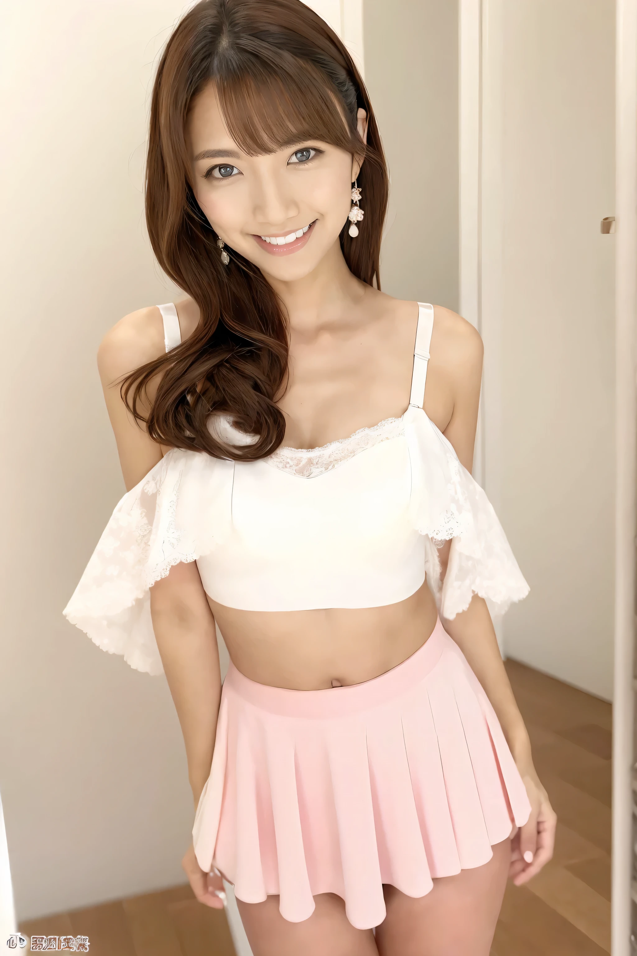 Very noble、She is sexy and cute、Wear revealing clothing、 I'm wearing sexy and attractive lace。Wear sexy pink shoulderless lingerie 。。。。。、 Vibrant Color Styles 、 I'll dazzle you with the best images in the best situations .。 this is a high quality product with meticulous attention to detail ...................。...。 SEXY POSES 。Sexy proportions。 Hang it down to cover your forehead 。 beauty of the face 。High quality skin texture is the best。Mischievous Appearance。The eyes that look at me are beautiful。 pats her head with a gentle smile 。Beautiful white teeth、 g cup bust、 plump bust、Serving with a beautiful chest、Very beautiful body、this is、 She leaned forward.、Highlight your beautiful stomach and breasts ...................。、 super high resolution、 beautiful image 。 vivid details 。Delicate expression around the eyes。。。。Top class performance, super high resolution, beautiful expression down to the smallest detail, 4K high resolution, 8K high resolution for a healthy body to look beautiful