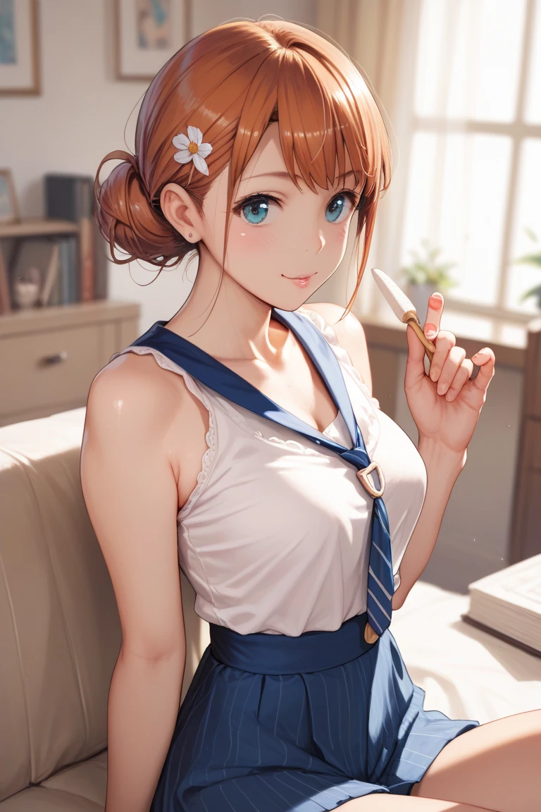 Young woman, rabbit, ears, Ponytail, underwear, carrot, half naked, vulgar, school, , clumsy