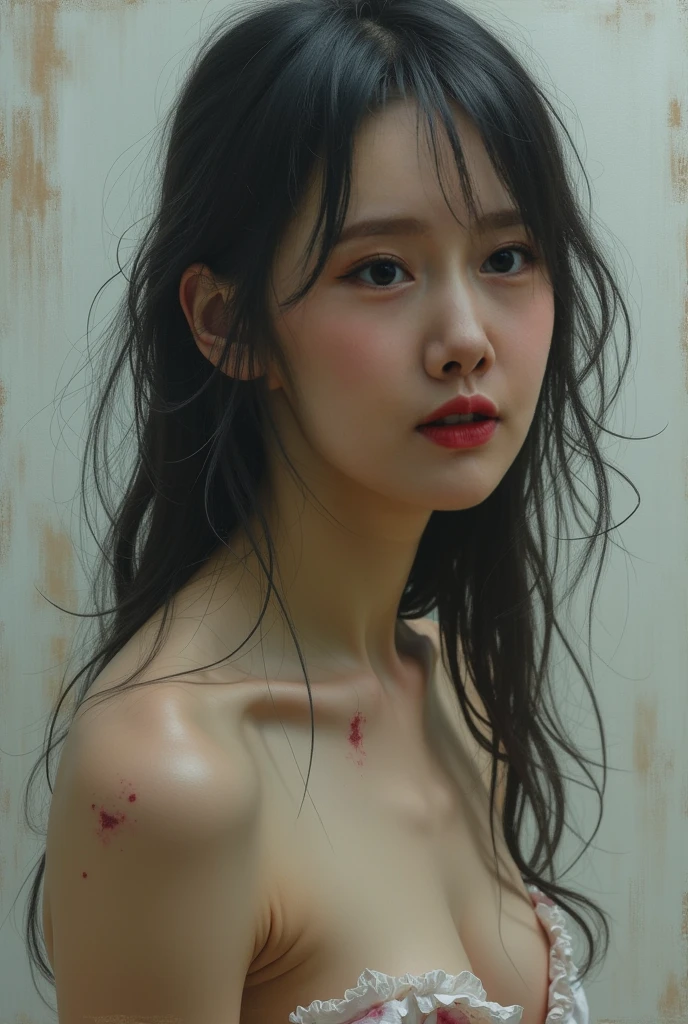 (Browsing Caution:1,4),Mix 4, (8k, RAWphotograph, Highest quality, Tabletop: 1.45), (Realistic, Realistic: 1.37),illumination, night, プロのillumination, photographn mapping, Radio City, Physically Based Rendering, Gradient Brunette, 高品質のphotograph, High resolution, 1080P, (Detailed facial depiction), (Detailed description of the hand), (Delicate CG), Extreme light and shadow, Rich details, (Detailed facial features), (Highest quality), Look in front of you, Highly detailed face, Highly detailed lips,  超High resolution, (Faithfulness: 1.4), photograph, 1 person, [(sad)],  , Thin limbs, movie, Cool pose, I Cup, Highest qualityな完璧なボディ, photographのような, (1 person: 1.3), Perfect balance, (Huge, Perfect breasts, Areola),(Realistic, Photorealistic:1.37),1 personの少女, Cowboy Shot,Professional Lighting, Photon Mapping, Radio City, RAWphotograph、(Photorealistic:1.4)、Octane Rendering、Complex 3D rendering with ultra-detail, Studio Soft Light, Rim Light, Vivid details, Super Detail, Realistic skin texture, Detailed aspect, Beautiful details in the eyes, Highly detailed CG Unity 16k wallpaper, compensate, (Detailed Background:1.2),Highest quality, 超A high resolution, Tabletop, 1 personの少女, 1 personの,alone, Upper Body,View Viewer, White Background, Bobcut, short hair, Multicolored Hair, compensate , Lips parted, Black Lips, eyeliner, Gothic, Goth Girl,((Multicolored Hairの色:1.4)),((全身全naked)),(((nsfw))),((naked)),((Very short bob hair:1.2)),(((全naked))),(Hairy pubic hair that reaches down to the belly button:1.2),(Hairy pubic hair that connects to the anus:1.2),((Black Background:1.4))