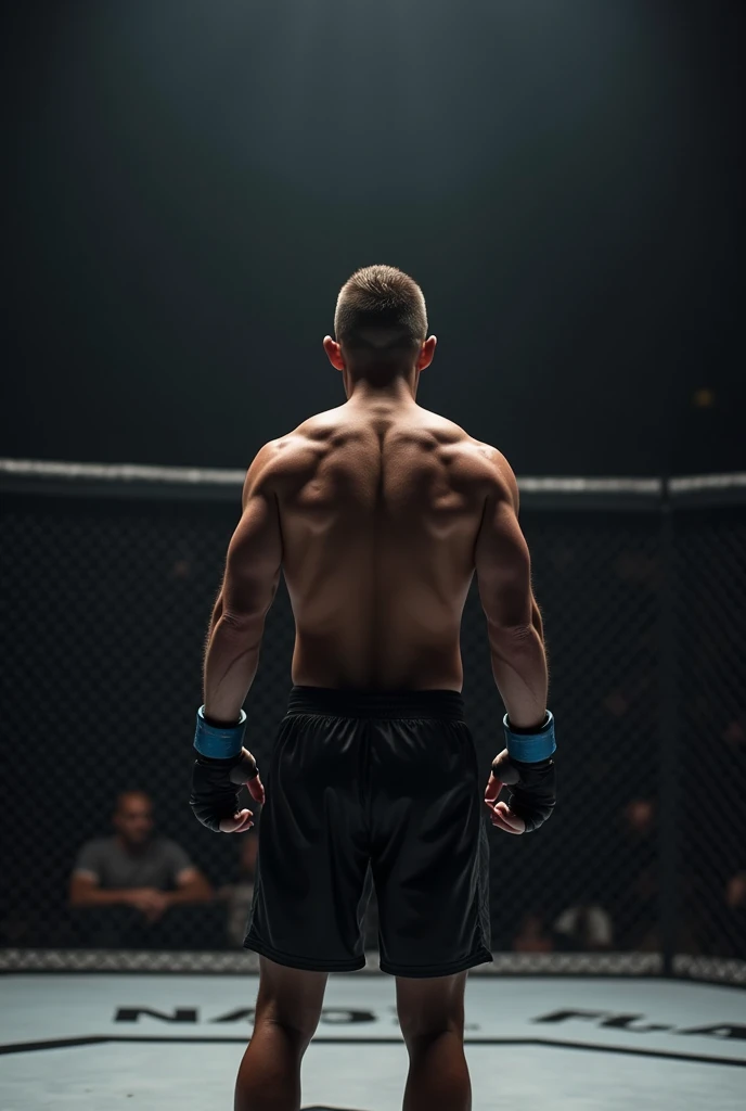 A UFC fighter seeing in person the audience cheering for him