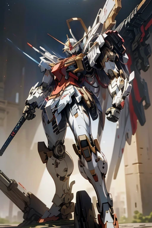 Mecha, masterpiece,  best quality, (  Highly Detailed CG Unity 8k Wallpaper ), ( best quality),  Hi-Res RAW Color Art,  animation,Sculpture, (((Ultra-detailed and elegant))), Magical atmosphere, Texture,( finely crafted, Ultra-detailed art),  depth of field, Bokeh, Silky Touch,  HYPER DETAILS , 