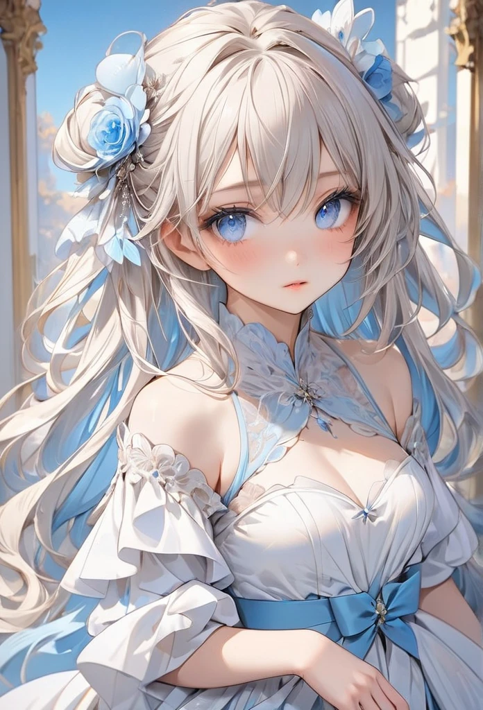 (masterpiece, Highest quality, Highest quality, Official Art, beautifully、aesthetic:1.2), (One girl:1.3), (Fractal Art:1.3),