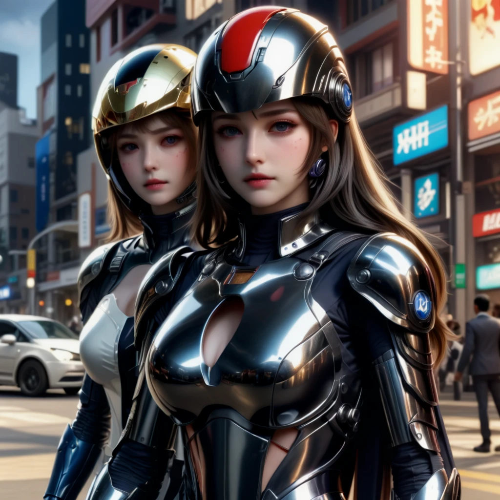 25 year old Colossus-like woman，(((Woman with a mechanized body))), Slime, Dynamic Posedium: 1.3), (Realistic:1.5), (Realistic:1.4), (Hoan Lap:1.4), 8k, Very detailed, Beautiful girl with great care, (1:1.Only 4), 1 girl, (Target:1.2), (new york: 1.4), (era: 1.3), (a sunny day:1.5), Exquisite body detailing, (short: 1.3), (highest quality: 1.0), (Extremely sharp cutting edge): 1.0), Carla and Real Alteramento: 1.2), (Silver Hair:1.4),（Beautifully detailed eye depiction）,(Riding a futuristic bike:1.4),Unreal Engine:1.4,Hyper HD,highest quality:1.4, photoRealistic:1.4, Skin Texture:1.4, masterpiece:1.8,masterpiece, highest quality at best,