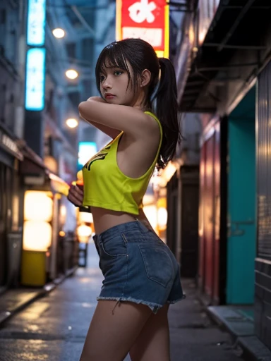 (8k, RAW photos, highest quality, masterpiece: 1.2). (Realistic, Photorealistic: 1.37). Two girls. Japanese. 18 years old. Woman. Tokyo's cityscape. Night. Professional lighting. Photon mapping. Radio City. Big tits. See-through shirt. The tips of the are sticking out. Short-cut hair. Areola with large protrusions protrude. The shape of the pubic area is clearly visible. Pin-up girl. Pure black eyeshadow. Yellow lip. Pitch black heels. Pubic hair. The lower abdomen bristles. Slender. The crotch is open. My are big and are about to spill out of my bra. Very much pubic hair. Pubic hair protrudes very much. (8k, RAW photos, highest quality, masterpiece: 1.2). (Realistic, Photorealistic: 1.37). Two girls. Japanese. 18 years old. Woman. In front of the station in Tokyo. Night. Professional lighting. Photon mapping. Radio City. Big tits. See-through shirt. The tips of the are sticking out. Short-cut hair. Areola with large protrusions protrude. The shape of the pubic area is clearly visible. Pin-up girl. Pure black eyeshadow. Yellow lip. Pitch black heels. Pubic hair. The lower abdomen bristles. Slender. The crotch is open. My are big and are about to spill out of my bra. Very much pubic hair. Pubic hair protrudes very much. Gentle face. A smile with open lips. Japan idol faces. Hair gloss. Lip gloss. Atmosphere. Mist. Circular lens flare. The road surface is wet. The floor is also accustomed. Full moon. Shooting stars are visible. I have big earrings. Bangs are all back.