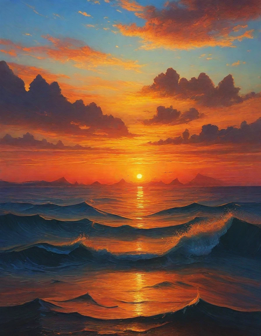 A beautiful sunset by the ocean, a stunning sunset, the most beautiful sunset, a gorgeous sunset, a magnificent sunset, an illustration of a sunset, sunset, beautiful sunset, sunset at the beach, sunset and sunrise, sunset over the beach, sunset beach, beautiful sunrise, SUNSET LIGHT, over the sea, golden sunset, amazing depth, calm waves, beautiful image.