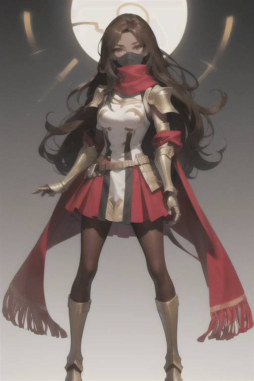 a beautiful and detailed image of meru , merunyaa,(red skin:1.3), horns,clothed,(freckles), flowing white dress,backlighting, field of flowers, holding flower, flower hair accessory, yellow eyes,smile, clouds,in front, alone, pants, medium breast,, knife holding, cloak, cape, walking, pants, solo, flip flops boots, full body, big breast, pullover, forest, tree