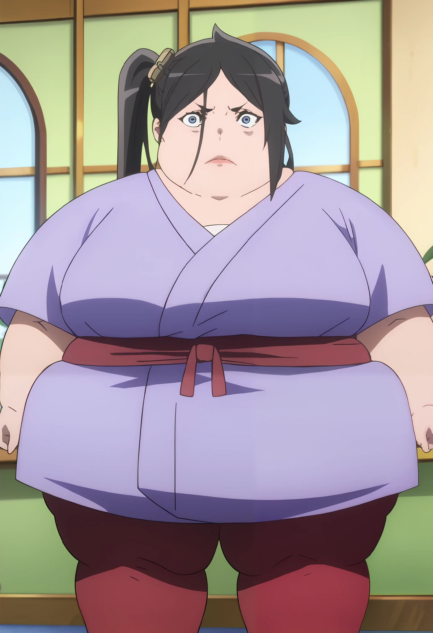 Ssbbw solo extremely morbidly obese Retsu Unohana full body alone