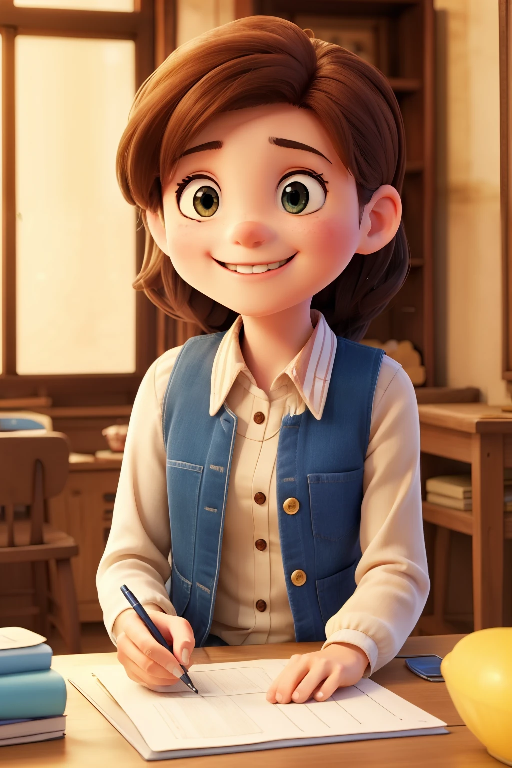 I want the fun of a girl with brown hair and eyes, who likes to read books following the rules of the dick