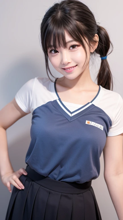 Close-up photo of a woman、The most beautiful Japan girls、(10 の女の子:1.5)、(10 years oldghter、double eyelid、Droopy eyes、detailed、Beautiful Eyes、Cute eyes、bangs、Black Hair、short hair、(Volleyball Uniforms: 1.2)、(Shorts)、high waist、Super cute idol face、(younger sister:1.0)、thin、Small shoulders、thin腕、Flat Stomach、thin、(belly button、おbelly button)、Waistline、(Slim figure)、(Breast swelling:1.0)、(Underbust:1.5)、Beautiful breasts、valley、Glowing Treasure Chest、((足を開いてbedに横たわる:1.5))、Spread your legs、Spread your legs、To the tips of the feet、Bend your knees、Please show me the soles of your feet、socks、((whole body:1.5))、(whole body:1.5)、bed、pillow、(Hotel、Hotelの一室、ラブHotel)、(RAW Photos、最高quality、masterpiece、quality、Ultra-high resolution、Genuine、Tabletop、最高quality、8K、RAW Photos、Confused、Award-winning portraits、Digital SLR、Professional Lighting、Film Grain、chromatic aberration：1.0）、( Browsing Caution :1.3 )、