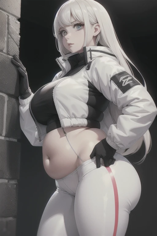 1female， 5，Small lolsmallunderboob， 独奏，（Background with：Huge machinery，space ship，space） She has short blonde hair，Twist braids，seen from the front， hair straight，，（（（tmasterpiece），（Very detailed CG unity 8K wallpaper），best qualtiy，cinmatic lighting，detailed back ground，beatiful detailed eyes，Bright pupils，Blue eyes，Snow-whiteskin，Redlip（Very fine and beautiful），（Beautiful and detailed eye description），ultra - detailed，tmasterpiece，））facing at camera，A high resolution，ultra - detailed），revealing breasts，Bare genitalia，  Bulge，legs are open，Raised sexy，Camel toes，Flushed complexion，Desire for dissatisfaction，frontage，American pilot，military hat，Black pantyhose，Hanfu