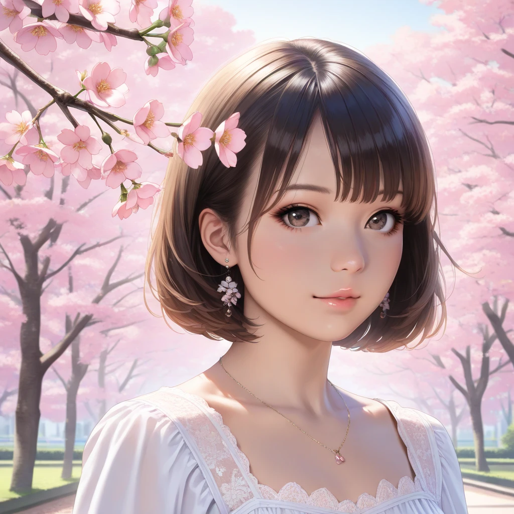 a beautiful girl, detailed face, beautiful eyes, long eyelashes, detailed lips, photorealistic, 1girl, elegant dress, beautiful garden, cherry blossoms, sunlight, soft lighting, highly detailed, intricate details, cinematic lighting, vibrant colors, digital painting, concept art style, masterpiece, (best quality,4k,8k,highres,masterpiece:1.2),ultra-detailed,(realistic,photorealistic,photo-realistic:1.37)
