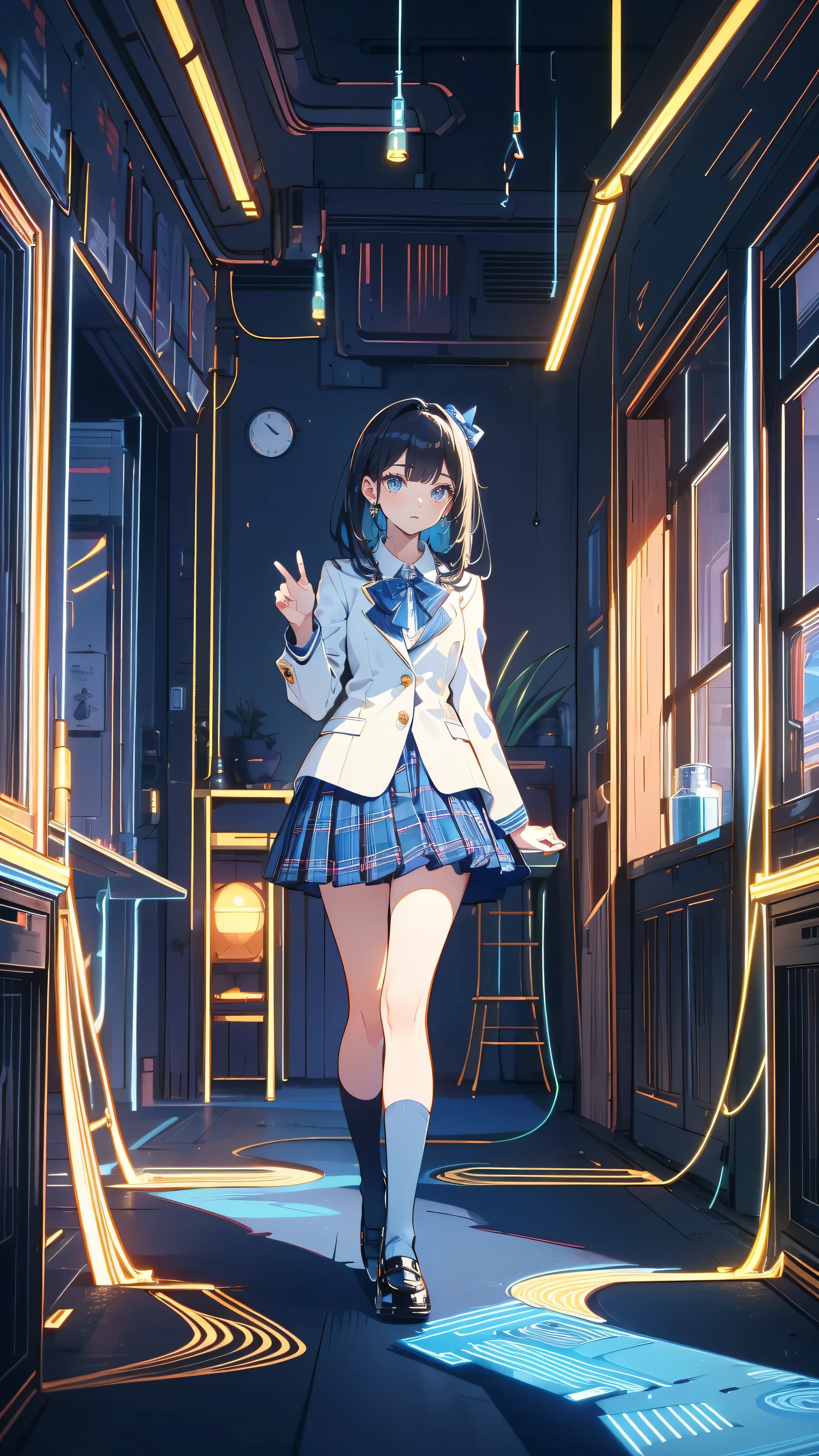    Masterpiece   ,  top quality,   is high definition , ichinose shiki,   idolmaster,   long hair,   two sides  ,   hair bow,  ,   medium chest on a white shirt ,   earrings for a single woman, ,  School Landscape Background , classroom (Please draw a single   one girl walk in a classroom school:1.3) ((  1 girl )), (Alone, face,**-****-***:2.0), a high school student.  perfect body,  Perfect up to your fingertips , (( perfect meaning  )), ((    perfect hand to take a picture of a twat)),   medium butt  , Between the legs,   perfect eyes,   Girl in American Blazer Uniform   ((  White Blouse with Formal Collar  ,   navy blue blazer,   blue plaid skirt )), ((Tartan,   Plaid Textured Skirt  )), (( Red Check Ribbon on Blouse  )) (  detailed lighting), (  detailed background), (School District ), ((  full body view)), ((  standing)), ((feet)), uwabaki shoes. Beautiful single women (  one girl),     full body shot  . The background is school,   front body ((walk,   standing)), Beautiful eyelashes, compensate,  Electronic Eye , ((Black socks)), ((black school shoes  ))
