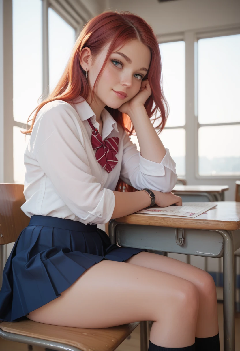 ******girl in a skirt sitting with her legs open, NSFW