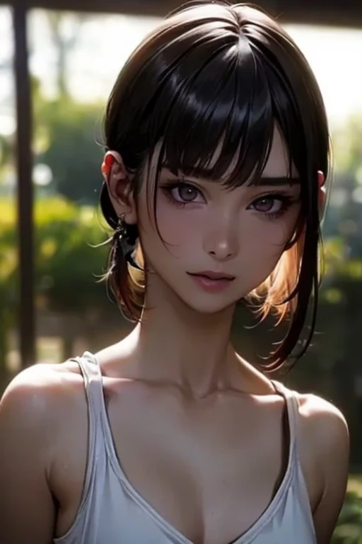 ((  top quality)), (超  high definitionです ), (  very detailed), (  detailed description  ), ((  best CG  )), ( Masterpiece),  Ultra-detailed art , (  top quality, 8k, 32K), (  realistic  :1.2)、( high definition),   very pretty face and eyes  ,  1 female ,   Thin Waist, Delicate body, ( attention to detail,   rich skin details  ), (  top quality, 8k, Oil paints:1.2),   bright color、 beautiful woman 、 detailed face  、(( random hairstyle :1.2)), (( Gravure Shooting :1.6,  daytime shooting :1.8, Outdoor)), (((Bright natural light:1.4))),