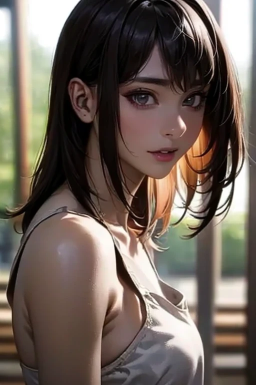 ((  top quality)), (超  high definitionです ), (  very detailed), (  detailed description  ), ((  best CG  )), ( Masterpiece),  Ultra-detailed art , (  top quality, 8k, 32K), (  realistic  :1.2)、( high definition),   very pretty face and eyes  ,  1 female ,   Thin Waist, Delicate body, ( attention to detail,   rich skin details  ), (  top quality, 8k, Oil paints:1.2),   bright color、 beautiful woman 、 detailed face  、(( random hairstyle :1.2)), (( Gravure Shooting :1.6,  daytime shooting :1.8, Outdoor)), (((Bright natural light:1.4))),