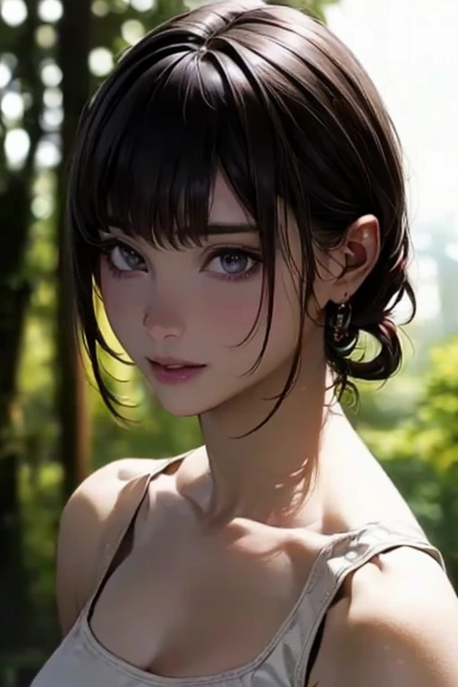 ((  top quality)), (超  high definitionです ), (  very detailed), (  detailed description  ), ((  best CG  )), ( Masterpiece),  Ultra-detailed art , (  top quality, 8k, 32K), (  realistic  :1.2)、( high definition),   very pretty face and eyes  ,  1 female ,   Thin Waist, Delicate body, ( attention to detail,   rich skin details  ), (  top quality, 8k, Oil paints:1.2),   bright color、 beautiful woman 、 detailed face  、(( random hairstyle :1.2)), (( Gravure Shooting :1.6,  daytime shooting :1.8, Outdoor)), (((Bright natural light:1.4))),