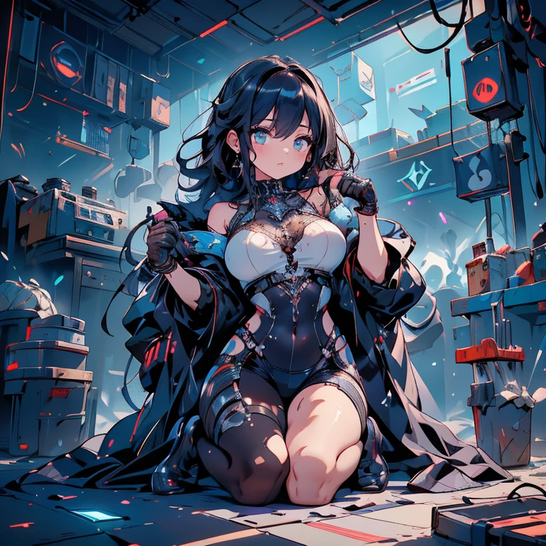 quality\(masterpiece, best quality,8k,非常に精細なCGユニットのwallpaper,High resolution,top-quality,top-quality real texture skin,Surreal,Increase the resolution,RAW Photos,最高quality,Very detailed,wallpaper\), break ,One girl\(20-year-old,Long black hair,Dark Nurse,Black nurse costume,Black nurse hat,pantyhose,Red Eye,Big eyes,Eyes Shining,Holding a blood bag,evil,(evil smile:1.3),Sharp teeth,Open your mouth,whole body, Captivating body,White skin,青White skin\), break ,background\(Abandoned hospital,sparks of electricity,(Very dark:1.5),dirty, ruin,(In the operating room:1.3),night\),Dynamic Angle,Long Shot,landscape