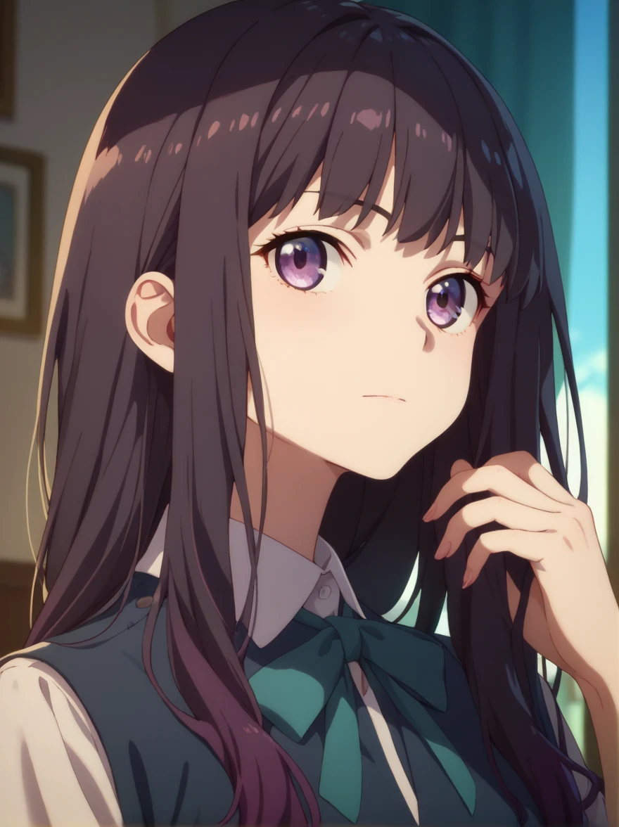 nsfw, Inoueda Kina,  purple eyes,  1 girl,bangs, long hair,