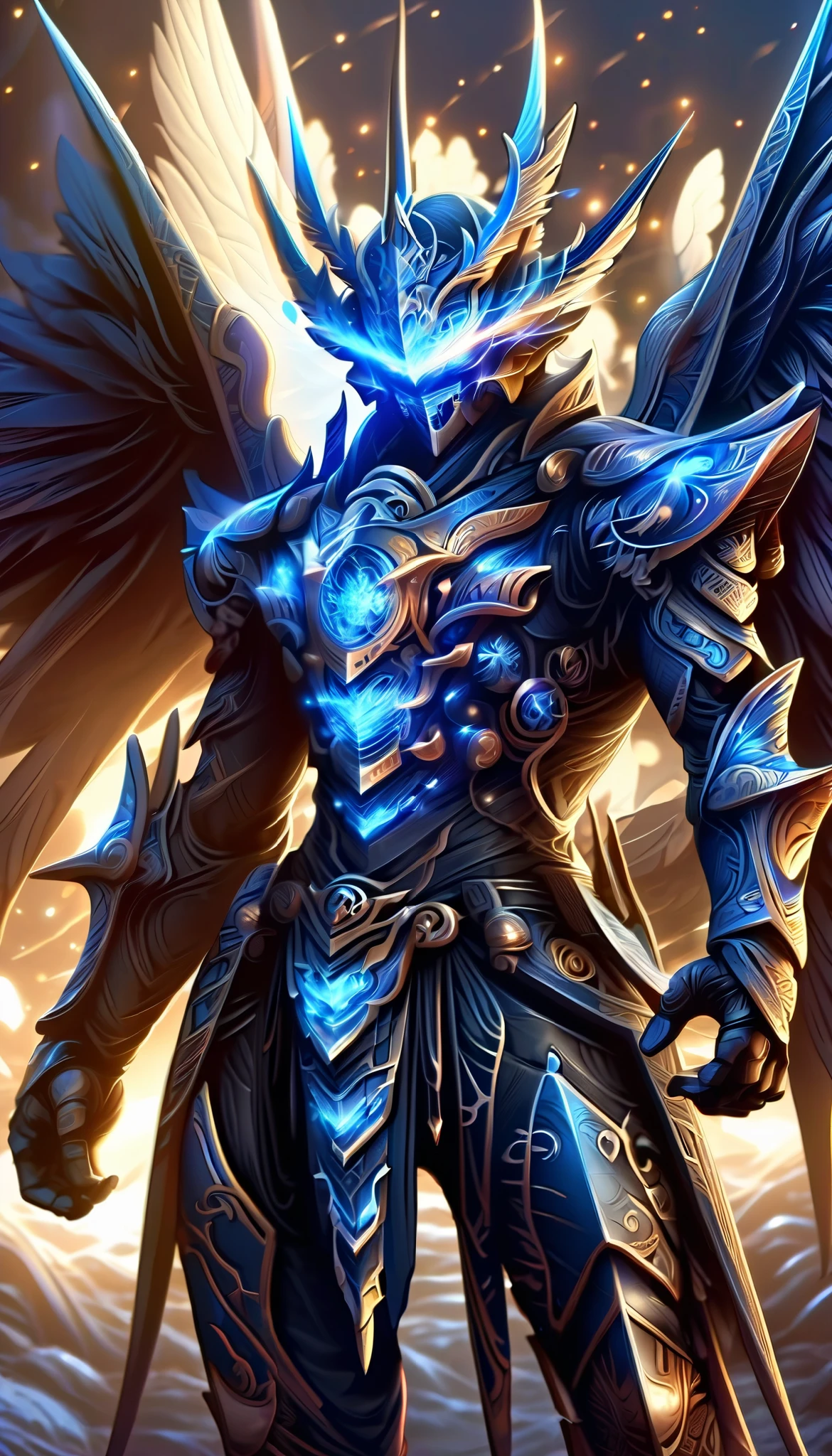 a beautiful animated half-elf bandit standing close to the dragon, a male Thai model is wearing a black and deep blue hood outfit, high definition steampunk, Eterochrome Blue Eyes , a dark elf with a scar on his cheek 、 is fighting a giant armored dragon with an elf saddle , Dark Satanic Environment , high definition, Unreal Engine 5, standing on the battlefield 、 with a three-pronged spear in his hand 、Dragonewt、