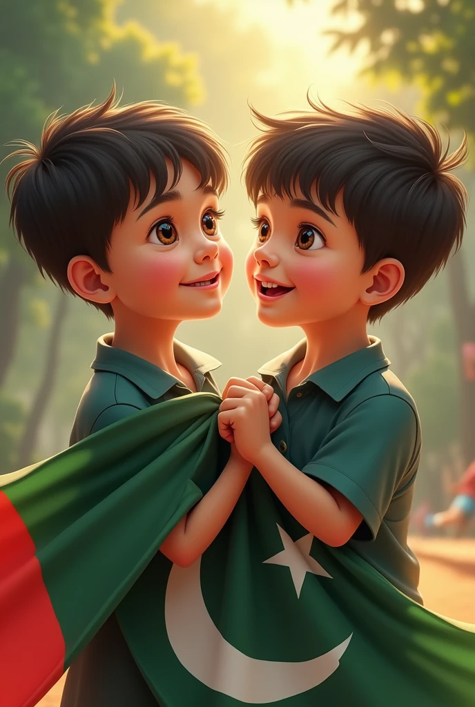 জার্সিতে বাংলাদেশ লেখা থাকবে এমন একটি ছেলে, জার্সিতে পাকিস্তান লেখা থাকবে এমন একটি ছেলে একে অপরের বন্ধু, তারা একে অপরের গলা জড়িয়ে ধরে থাকবে